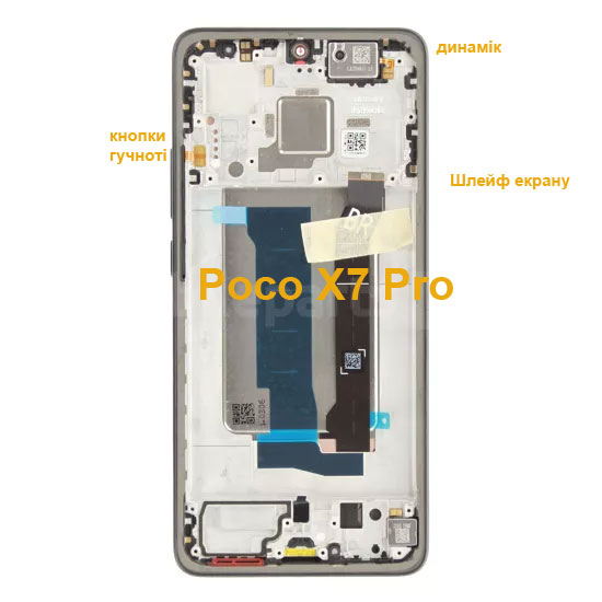 заміна екрану Poco X7 Pro